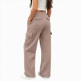 thumbnail image 1 of NOLDARES Girls Wide Leg Sweatpants Kids Baggy Sweat Pants Oversized Elastic Waist Straight Wide Leg Joggers with Pockets(W107-Khaki), 1 of 9