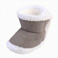 thumbnail image 1 of NOLDARES Home Warm Shoes Socks Baby Girls and Boys Warm Shoes Soft Booties Soft Comfortable Boots Infant Toddler Snow Boots(Grey,5.5), 1 of 9