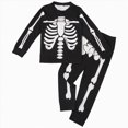 thumbnail image 1 of NOLDARES Infant Baby Boy Halloween Outfit Long Sleeve Funny Pumpkin Shirts Pant Set Toddler Fall Clothes(Grey,3-4 Y), 1 of 8