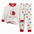 thumbnail image 1 of NOLDARES Toddler Baby Girl Fall Outfit Bow Long Sleeve Crewneck Pullover Sweatshirt Top and Pants Set 2Pcs Clothes Set,Red,6-12 Months, 1 of 4