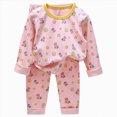 thumbnail image 1 of NOLDARES Infant Toddler Winter Clothes Outfits 2Pcs Long Sleeve Graphic Crewneck T-Shirt Sweatpants Cozy Set Size:5-6 Y,Yellow, 1 of 6