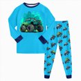 thumbnail image 1 of NOLDARES Infant Toddler Winter Outfits Set 2Pcs Long Sleeve Print Pattern Pullover Top Round Neck Elastic Waist Sweatpants Warm Clothes Size:2-3 Y,Sky Blue, 1 of 9