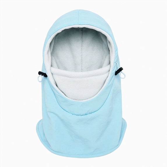 NOLDARES Kids Balaclava Face Mask, Winter Hat Face Warmer for Cold Weather Ski Mask for Boys Girls(K108-Light Blue)