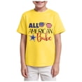 thumbnail image 1 of NOLDARES Kids Cotton Crewneck T-Shirts Short Sleeve Basic Tops for Toddlers Boys(Yellow,9-10 Years), 1 of 4