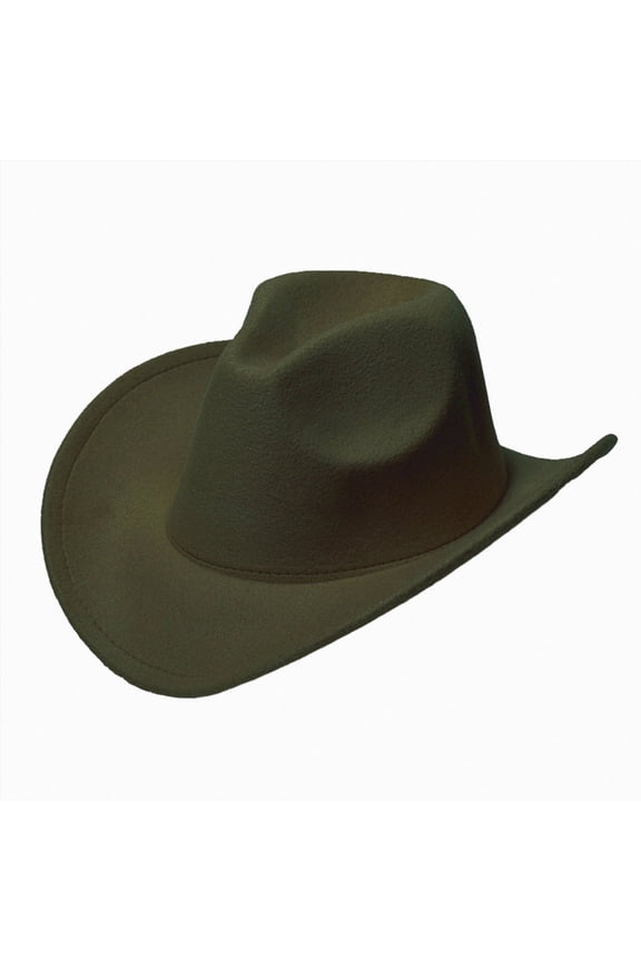 Kids Cowboy Hat Classic Dress Hat for Boys Girls Fedora Hats for Kid Felt Cap(AG,4-10 Y)