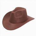 thumbnail image 1 of NOLDARES Kids Cowboy Hat Classic Dress Hat for Boys Girls Fedora Hats for Kid Felt Cap(Khaki,4-10 Y), 1 of 9