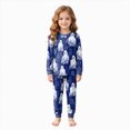 thumbnail image 1 of NOLDARES Kids Halloween Clothes for Boys Girls 2 Piece Toddler Pumpkin Clothes Cotton Kids Ghost Outfit Sleepwear Cotton Warm Winter Jammies(Blue,4-5 Y), 1 of 9