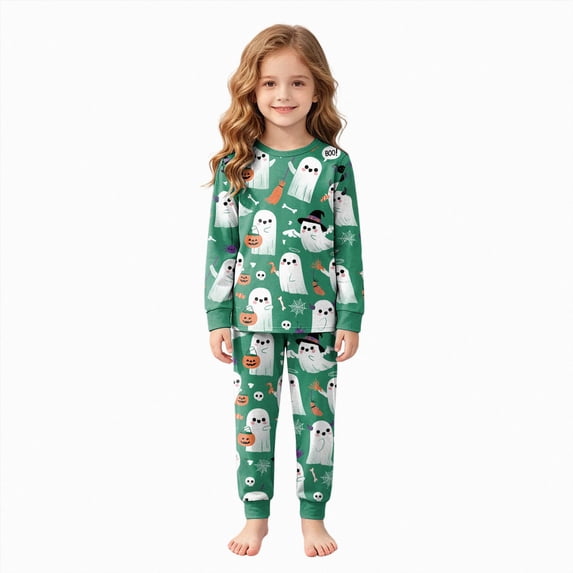 NOLDARES Kids Pajamas for Girls Cotton Sleepwear Toddler Clothes Halloween Outfit