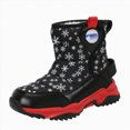 thumbnail image 1 of NOLDARES Kids Toddler Snow Boots Boys Girls Winter Boots,Y139-Black, 1 of 9