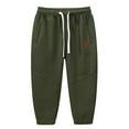 thumbnail image 1 of NOLDARES Kids Unisex Cotton Sweatpants Drawstring Plain Jogger Pants for Boys or Girls Boys Hiking Pants(AG,6-8 Years), 1 of 3