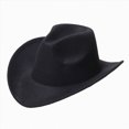 thumbnail image 1 of NOLDARES Kids Western Cowboy Hat for Kids Toddler Girls Boys Felt Fedora Cowgirl Cowboy Hat(Black,4-10 Y), 1 of 9