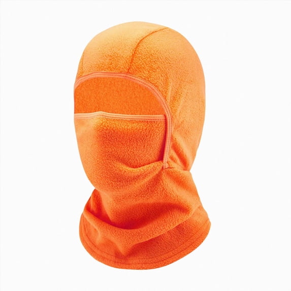 NOLDARES Kids Winter Balaclava Fleece Hats Children's Ski Mask Boys Girls Windproof Warm Adjustable Fleece Lined Hood with Ear Flaps(K147-Orange)