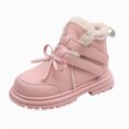 thumbnail image 1 of NOLDARES Kids Winter Snow Boots Waterproof Outdoor Warm Fleece Lined Shoes(Toddler/Little Kids/Big Kids),Y152-Pink, 1 of 9