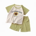 thumbnail image 1 of NOLDARES Little Boy Dinosaur Print Short Sleeve T-Shirt Shorts Summer Play Clothes Set Blazer,5-6 Y, 1 of 4