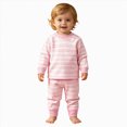 thumbnail image 1 of NOLDARES Little Boys Pajamas 2 Pieces Long Set Cotton Sleepwear Kids Excavator Pjs Toddler Winter Clothes 6-12 Months 12-24 Months 2t 3t 4t 5t 6t 7t 8t 9t Children,Pink,120, 1 of 8