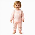 thumbnail image 1 of NOLDARES Little Boys Pajamas 2 Pieces Long Set Cotton Sleepwear Kids Excavator Pjs Toddler Winter Clothes 6-12 Months 12-24 Months 2t 3t 4t 5t 6t 7t 8t 9t Children,Orange,140, 1 of 8