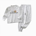 thumbnail image 1 of NOLDARES Little Boys Pajamas for Toddler Clothes Set Train Truck Sleepwear Long Sleeve Cotton 2 Piece Kids Pjs,Grey,3-4 Y, 1 of 4