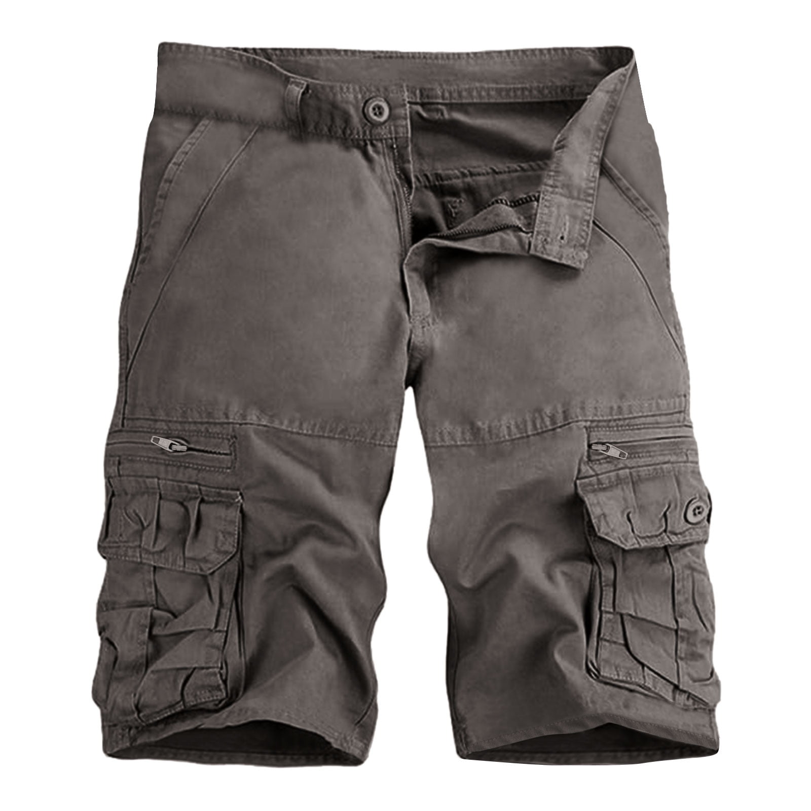 NOLDARES Men’s Cargo Shorts Relaxed Fit Below Knee Cargo Pants Cotton ...