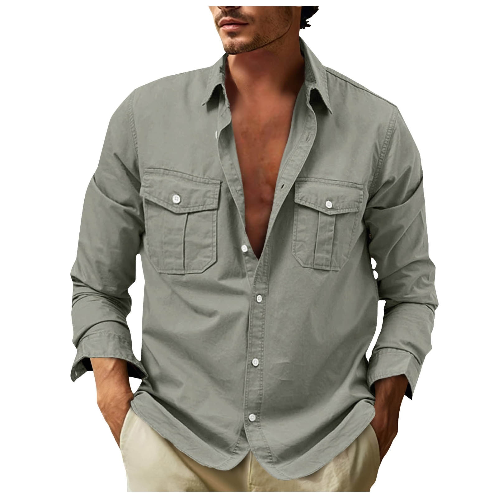 untucked dress shirts for men COOFANDY Men's Long Sleeve Casual Button Down Shirts Regular Fit Shirt Clean front Men Dress Shirts Tailored Fit