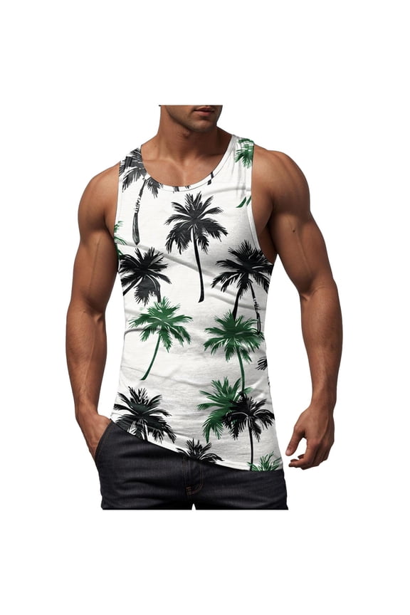 Men's Classical Tank Tops Sleeveless Gym Muscle Tee for Bodybuilding Running Casual Summer outdoor(Beige,L)