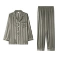 thumbnail image 1 of NOLDARES Men's Cotton Flannel Pajamas Set Soft Warm 2pc Pjs For Men Button Fly&Elastic High Waist Loungewear Sleepwear(Silver,XXL), 1 of 2
