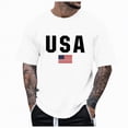 thumbnail image 1 of NOLDARES Men's Crewneck Short Sleeve Graphic Tees Perfect for Summer Beach Getaways(White,XL), 1 of 4