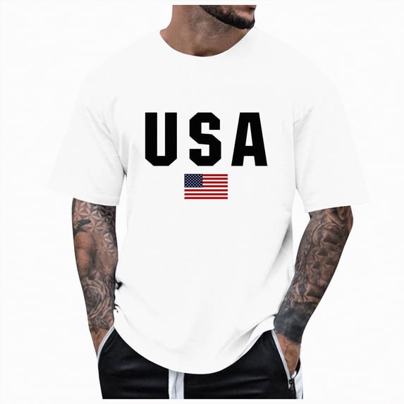 NOLDARES Men's Crewneck Short Sleeve Graphic Tees Perfect for Summer Beach Getaways(White,XL)