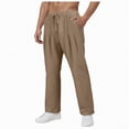 thumbnail image 1 of NOLDARES Men's Lightweight Sweatpants Casual Fleece Joggers Loose Fit Open Bottom Athletic Pants for Men with Pockets(Coffee,3XL), 1 of 7
