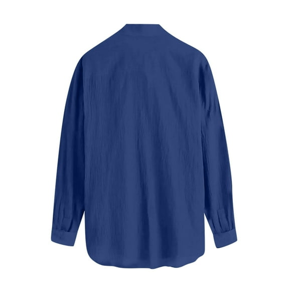 NOLDARES Men's Long Sleeve Button Up Shirt - Mens Casual Button Up Shirts Formal Business Shirts(Blue,M)