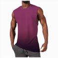 thumbnail image 1 of NOLDARES Men's Relaxed Fit Crew Neck Tank Tops Sleeveless Muscle Tees for Bodybuilding Beach Casual(Purple,M), 1 of 4