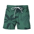 thumbnail image 1 of NOLDARES Men's Swim Trunks with Compression Liner Quick Dry Board Shorts Swimsuit Swimwear for Men with Pockets(Dark Green,XL), 1 of 3
