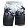 thumbnail image 1 of NOLDARES Men's Swim Trunks with Compression Liner Quick Dry Board Shorts Swimsuit Swimwear for Men with Pockets(Silver,M), 1 of 3