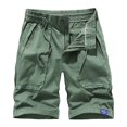thumbnail image 1 of NOLDARES Mens Lightweight Cotton Loose Full Elastic Waist Twill Cargo Short with Drawstring(AG,28), 1 of 3