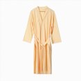 thumbnail image 1 of NOLDARES Mens Lightweight Robe Cotton Blend Kimono Bathrobe with Pockets, Soft Breathable Absorbent Loungewear for Home(Yellow,XL), 1 of 6