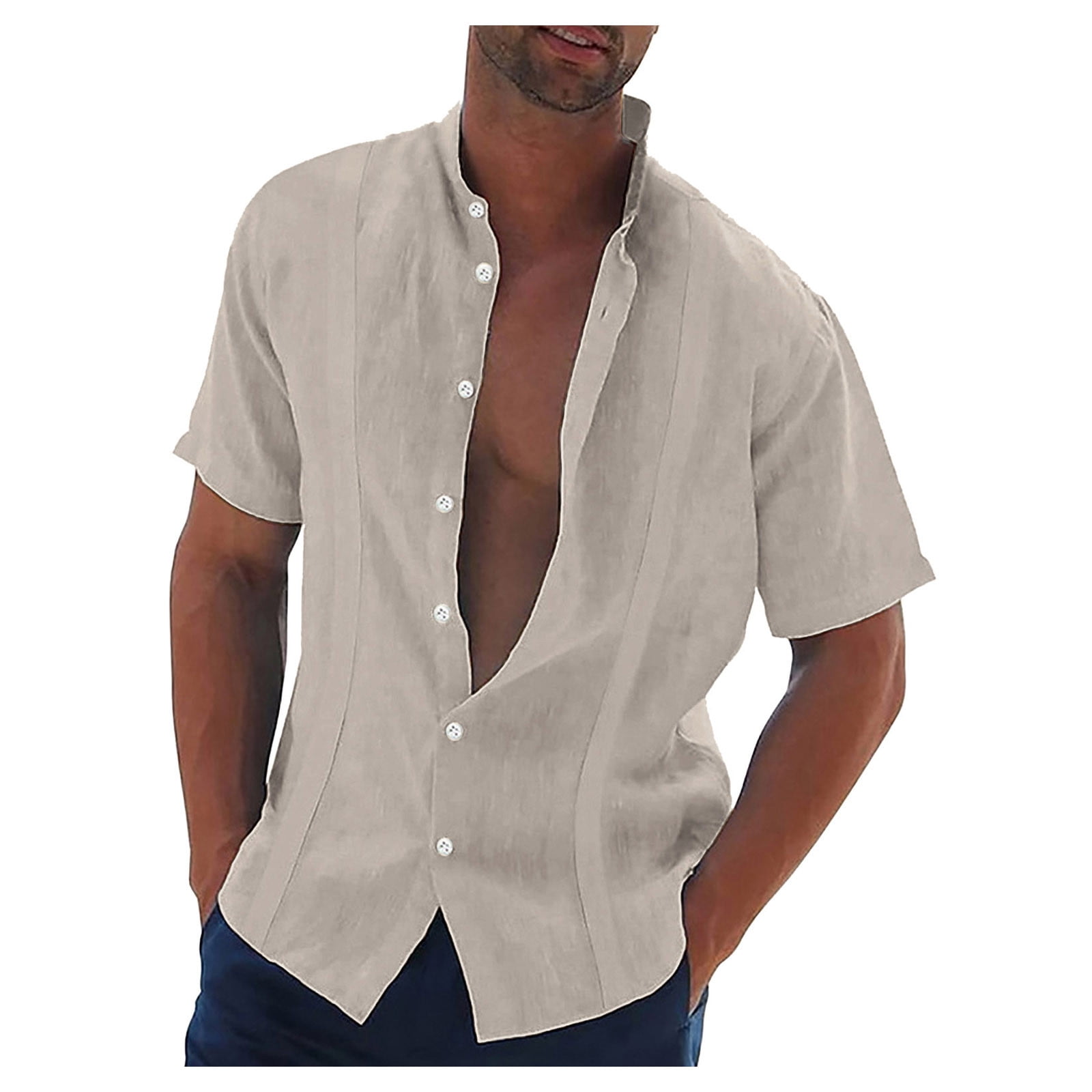 NOLDARES Mens Long Sleeve Button Up Shirts Free No Tuck Shirt Stretch ...