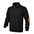 thumbnail image 1 of NOLDARES Mens Casual Button Down Pullover Sweaters Slim Fit Turtleneck Basic Knitted Long Sleeve Mens Lightweight Sweater(Dark Gray,S), 1 of 5
