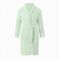 thumbnail image 1 of NOLDARES Mens Robe Cotton Bathrobe Soft Terry Cloth Towel Bath Robe for Men(Green,One Size), 1 of 6