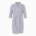 thumbnail image 1 of NOLDARES Mens Robe Cotton Terry Cloth Bathrobe Soft Towel Bath Robe(Grey,M), 1 of 7