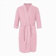thumbnail image 1 of NOLDARES Mens Robe Cotton Terry Cloth Bathrobe Soft Towel Bath Robe(Pink,XXL), 1 of 6