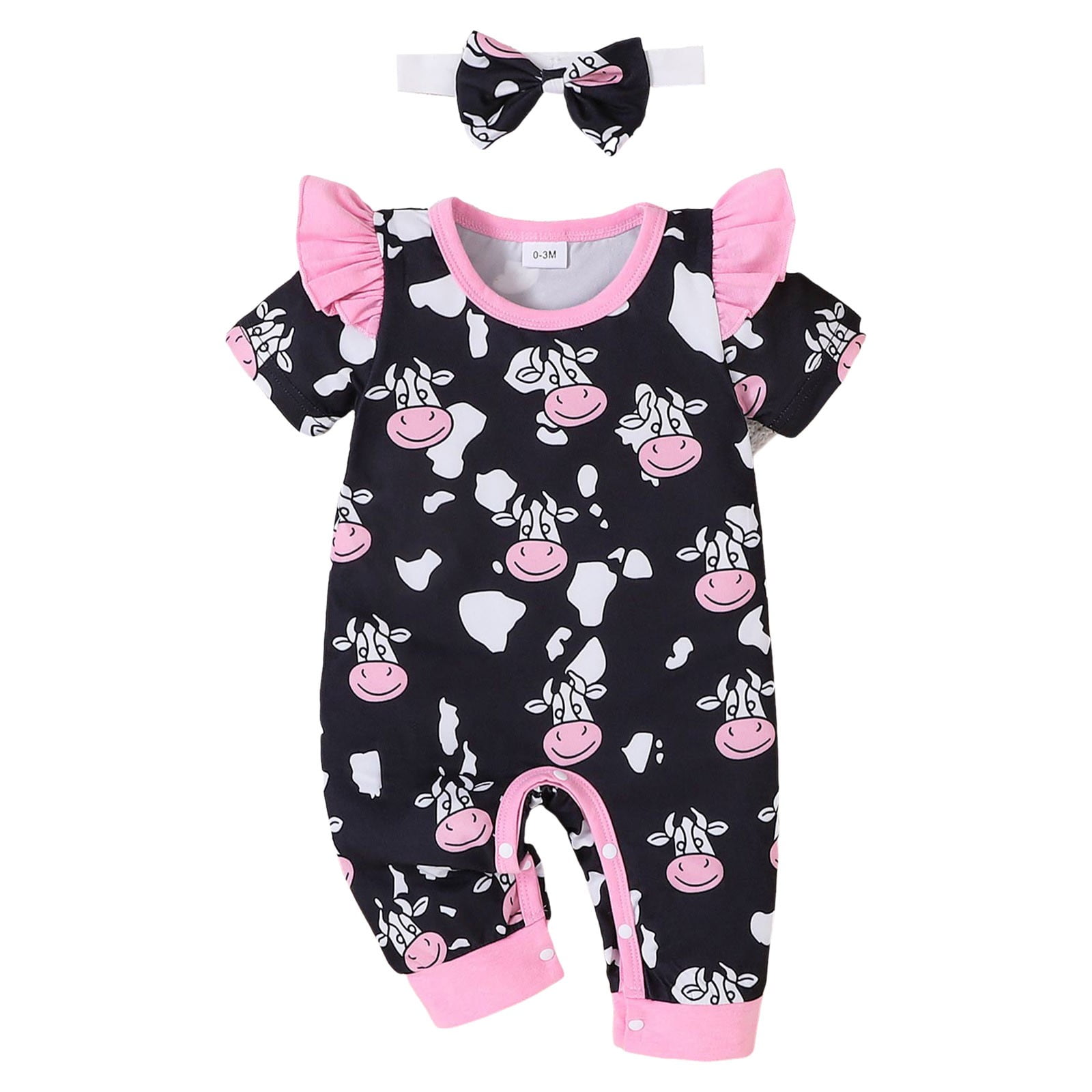 Durtebeua Baby Girl Clothes Ruffle Romper Toddler Girl Floral Cotton Pant Sets Girls Clothing Outfit Z08 Blue 9 12 Months