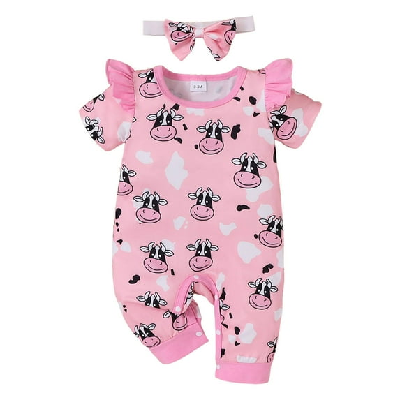 NOLDARES Preemie Baby Girls Clothes Ribbed Romper Bodysuit Pants Set Fall Winter Outfits,Pink,0-3 Months