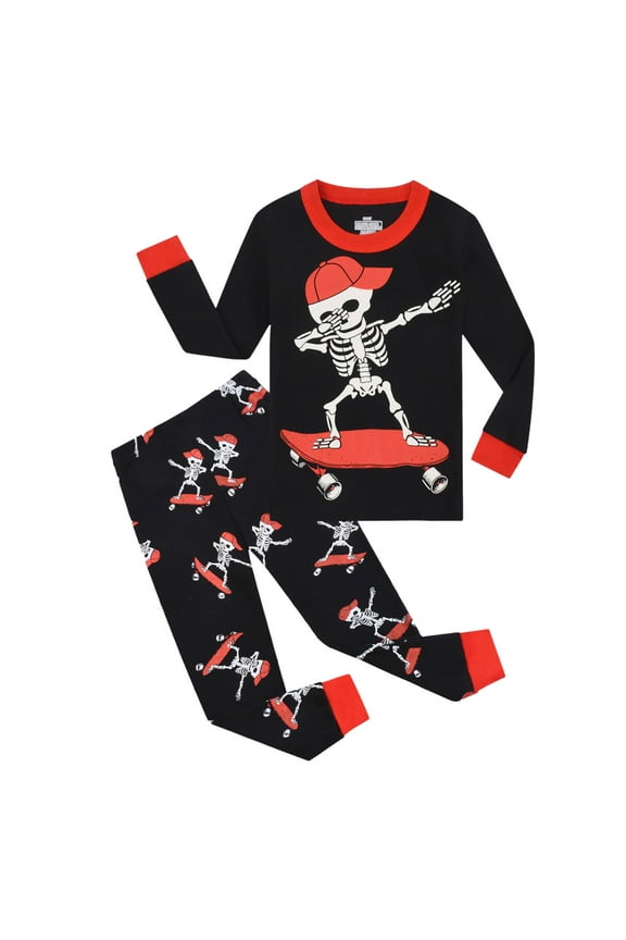 Toddler Baby Boy Clothes Fall Winter Outfits Truck Embroidery Long Sleeve Crewneck Sweatshirts Pants(Black,4-5 Years)