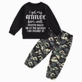 thumbnail image 1 of NOLDARES Toddler Baby Boy Fall Winter Clothes 2 Piece Cute PrintLong Sleeve Sweatshirt Elastic Pants Newborn Infant Boy Outfits Clothing(Dark Gray,18-24 M), 1 of 6