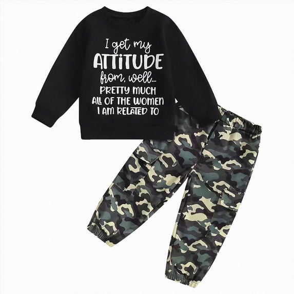 NOLDARES Toddler Baby Boy Fall Winter Clothes 2 Piece Cute PrintLong Sleeve Sweatshirt Elastic Pants Newborn Infant Boy Outfits Clothing(Dark Gray,18-24 M)