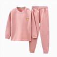 thumbnail image 1 of NOLDARES Toddler Baby Boy Fall Winter Clothes Cartoon Graphic Print Long Sleeve Sweatshirt Pullover Tops + Joggers Pants Outfit Set(Pink,11-12 Y), 1 of 5