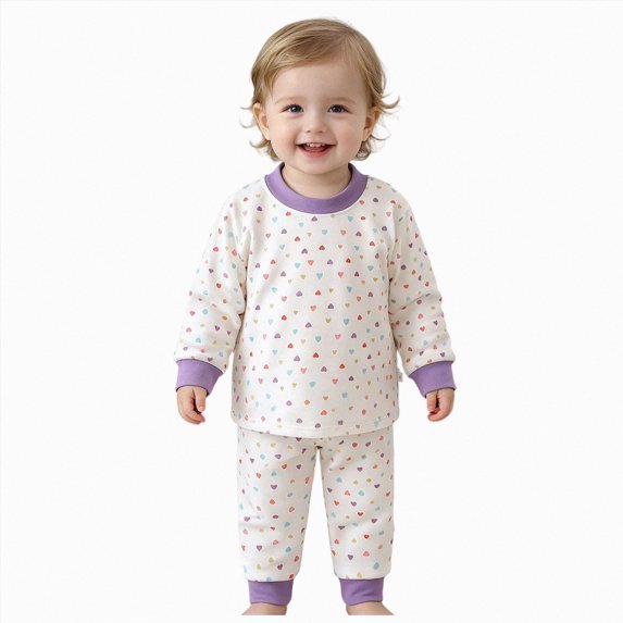 NOLDARES Toddler Baby Boy Fall Winter Clothes Crewneck Long Sleeve Sweatshirt Pullover Tops Elastic Joggers Pants 2pcs Outfit Set Size:4-5 Y,Purple