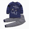 thumbnail image 1 of NOLDARES Toddler Baby Boy Fall Winter Clothes Set 2 Piece Color Block Sweatshirt and Joggers Pants Outfits Casual Clothing(Navy,1-2 Y), 1 of 6