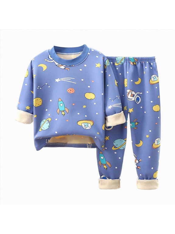Toddler Baby Boy Fall Winter Clothing 2 Piece Long Sleeve Sweatshirt and Elastic Waist Pants Set Dinosaur Print Outfits Clothes(I,3-4 Y)