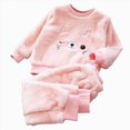thumbnail image 1 of NOLDARES Toddler Baby Boy Fall Winter Outfit Cartoon Graphic Print Long Sleeve Sweatshirts Stretch Jogger Pants Newborn Clothes Set(Pink,4-5 Y), 1 of 5