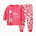 thumbnail image 1 of NOLDARES Toddler Baby Boy Fall Winter Outfits Clothing Set 2pcs Colorful Print Long Sleeve Sweatshirt Tops Elastic Joggers Pants Clothes(Red,3-4 Y), 1 of 4
